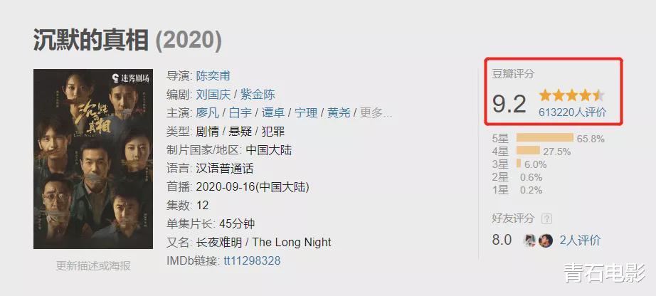 豆瓣|中国口碑最好的10部悬疑剧，《伪装者》第6，《隐秘的角落》仅第4