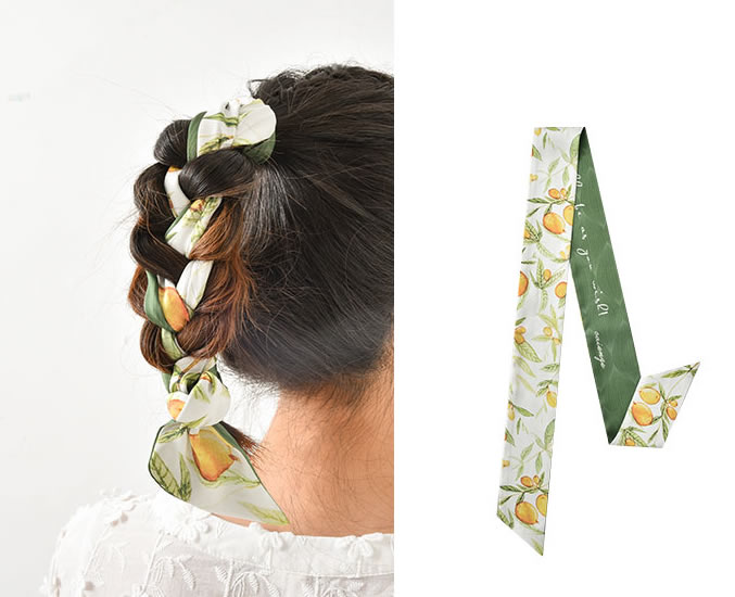 红珊瑚me|夏天出游用丝巾做头饰不错,浪漫甜美又有度假风情,Angelababy也很喜欢