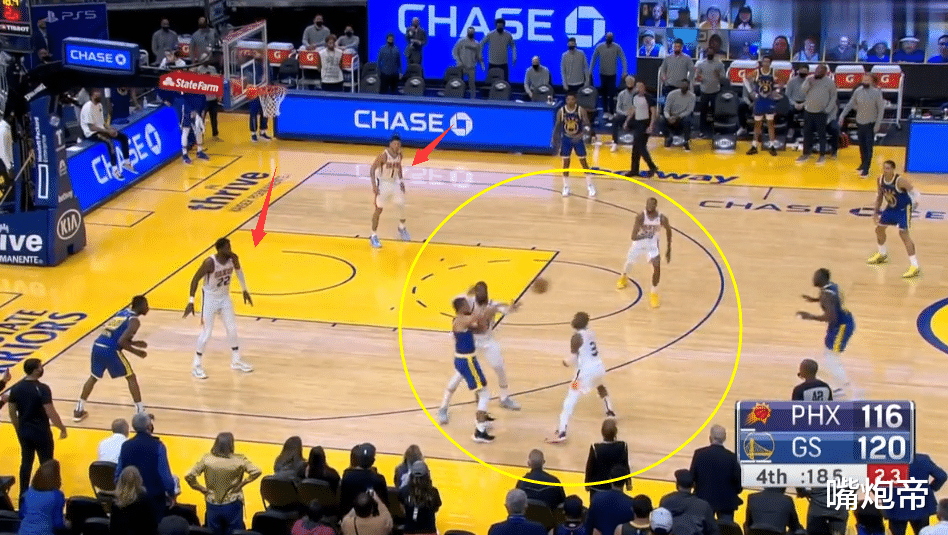 勇士队|3人包夹5人关注!69分三巨头拯救11中1库里,勇士或压哨挤掉詹皇