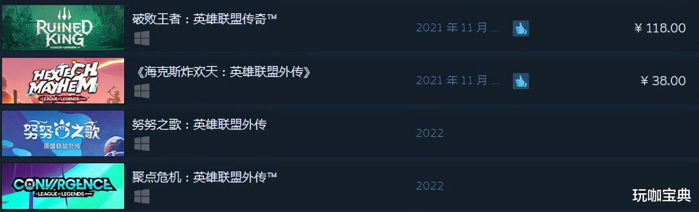 steam|英雄联盟宇宙：四款IP衍生游戏上架Steam，覆盖所有游戏类型！