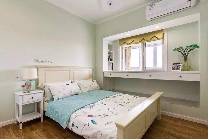 83平米的美式新房装修完工,入户就被客餐厅迷住,儿童房更可爱