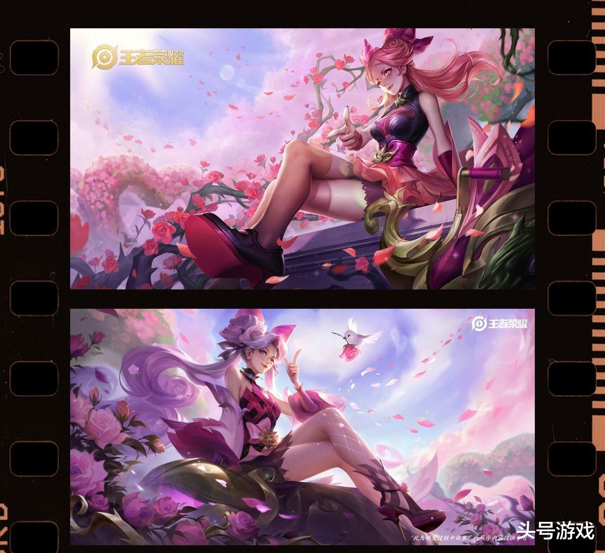 典韦|蔷薇恋人新版海报曝光,长马尾大长腿爱了,沈梦溪中秋节皮肤亮相