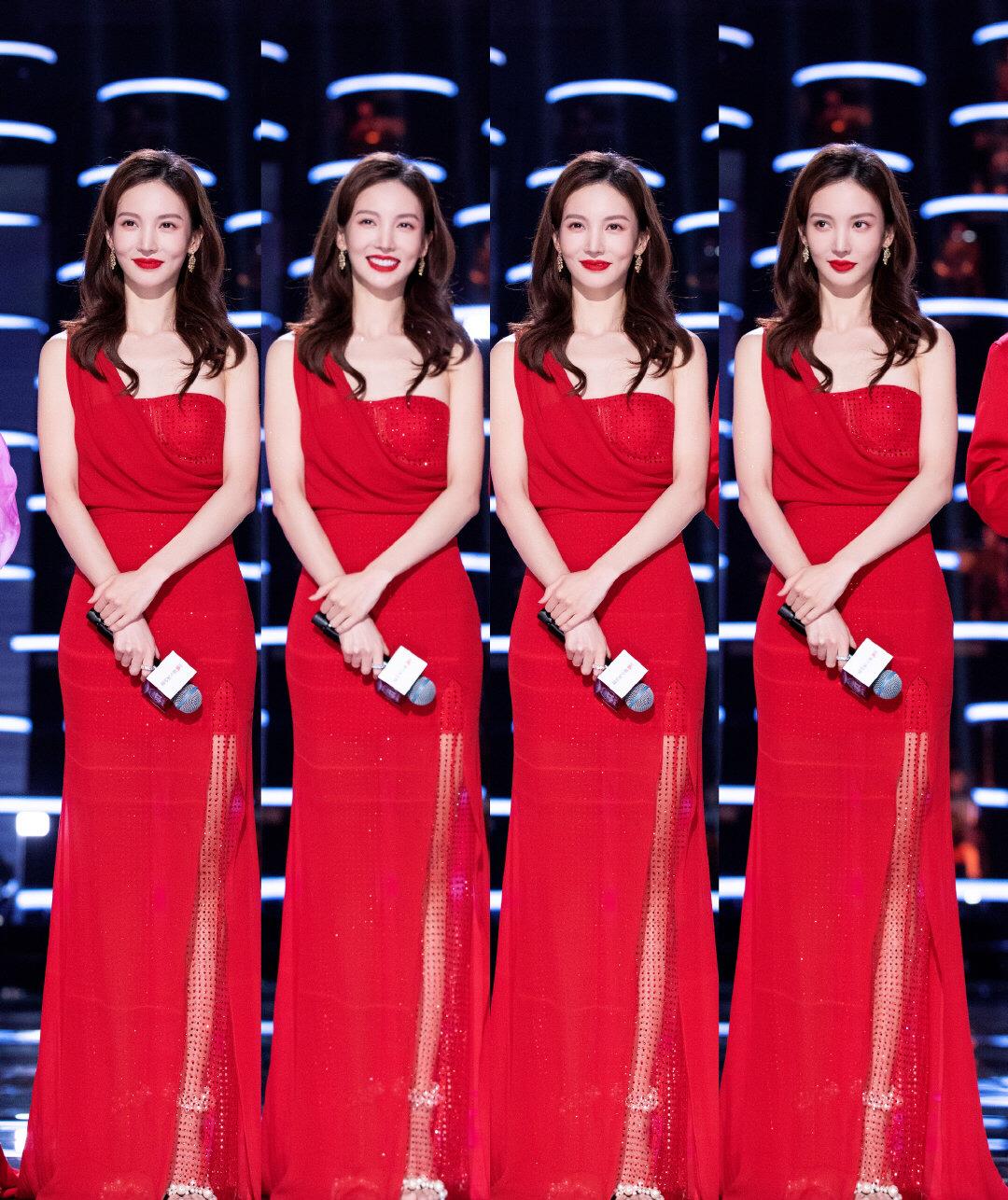 林更新|明星同穿小红裙，热巴艳丽，刘亦菲美成无法忘怀的风景线