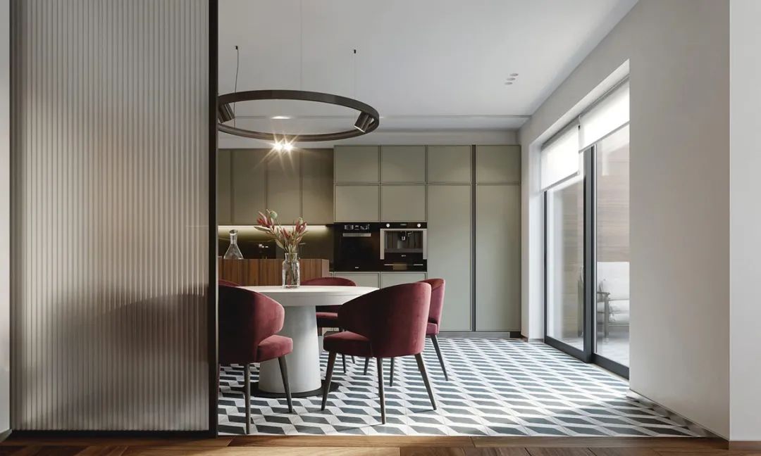 利沃夫|乌克兰利沃夫160㎡住宅,棕色调搭配打造温馨的居住感