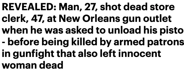 美國槍店突然爆發槍戰，顧客店員紛紛霸氣拔槍和槍手對射-圖1