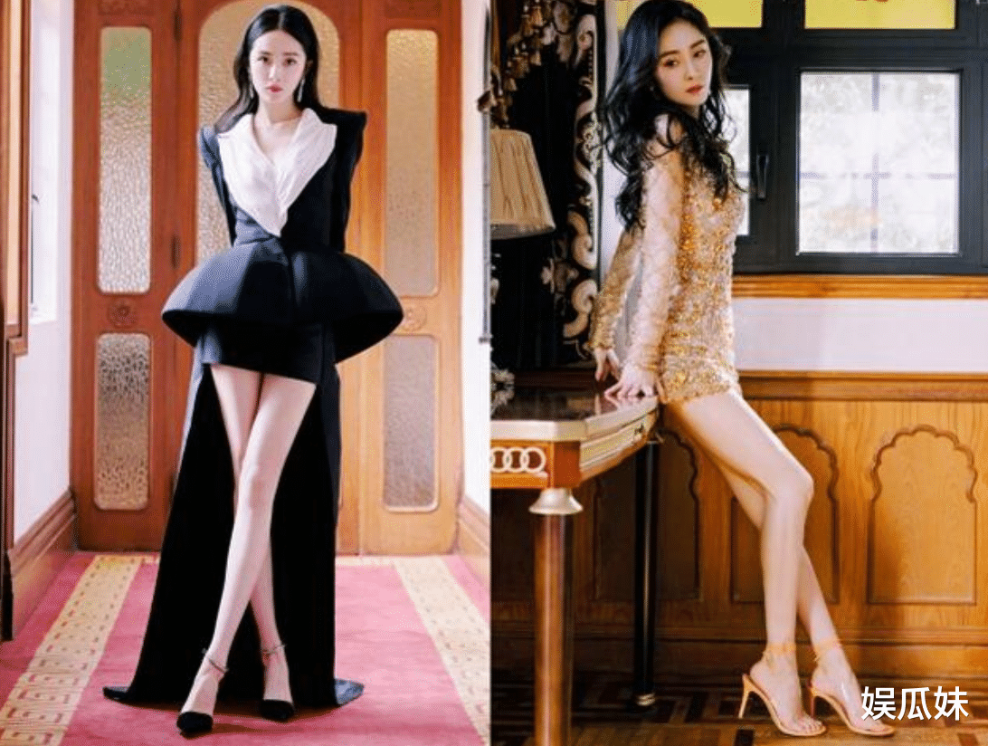 杨幂|杨幂红毯生图出圈，与刘诗诗同一摄影师，两套高定打脸资源差说法