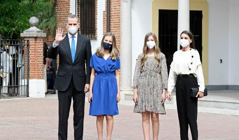 欧美时尚前线|西班牙国王一家四口全出动，莱昂诺尔一身红裙吸引全场目光