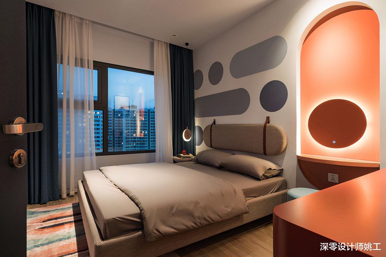 深零设计师姚工 敢想不敢装的家,她在这65㎡实现了,配色用到极致,全小区独一份