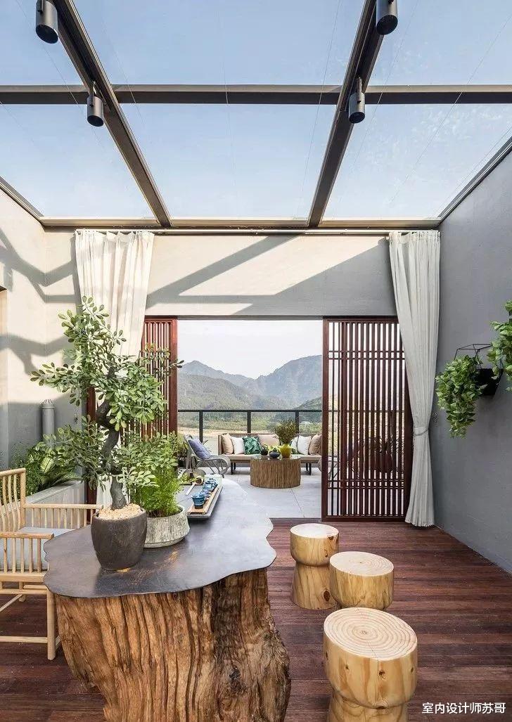 室内设计师苏哥|什么是露台，露台阳光房顶的材料怎么选？