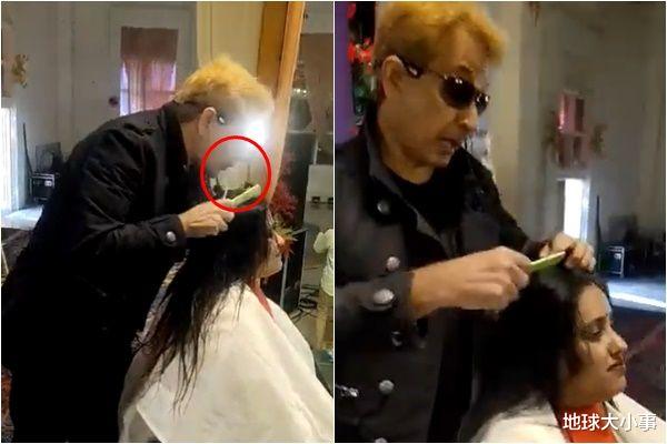 印度知名造型师开班授课，教学一半竟对着女模头发狂吐口水