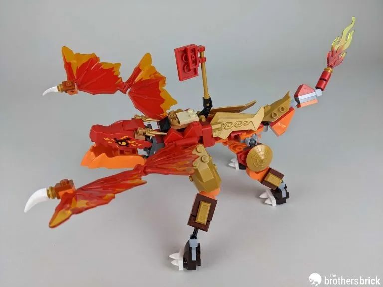 乐高幻影忍者|乐高幻影忍者71762凯的火焰神龙EVO开箱测评