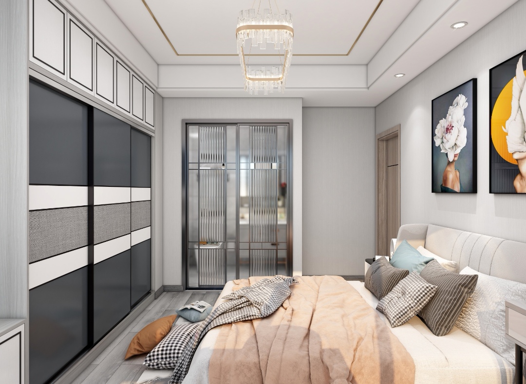 115平轻奢混搭风,这里有你们喜欢的厨房和卫生间,阳台才是亮点