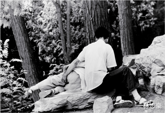 情侣|80年代情侣老照片：害羞与隐秘，也有大胆的！图5小树林里谈恋爱