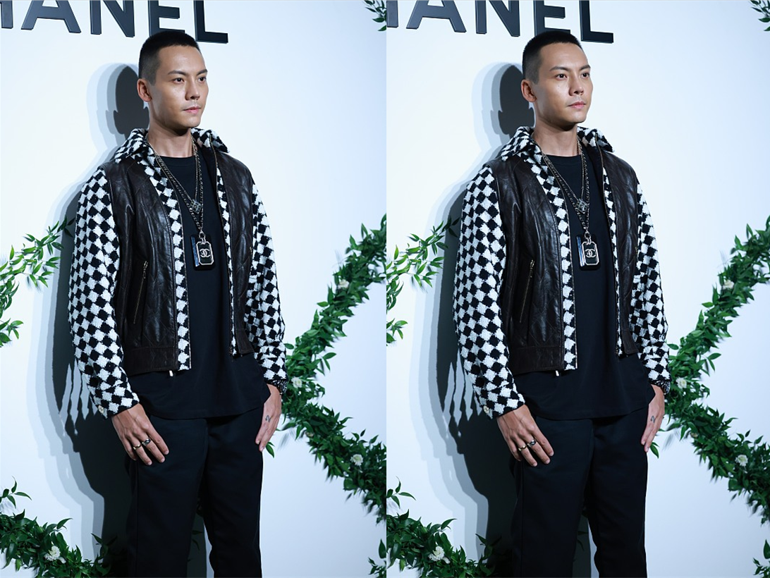 陈伟霆|陈伟霆“寸头”好有硬汉气，黑T叠穿马甲个性高级，真有男人味