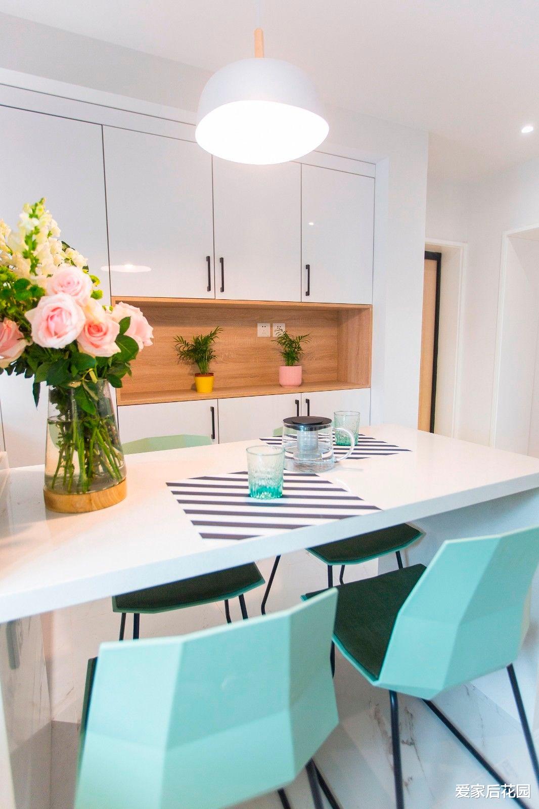 56平的小户型,紧凑的空间,也能变成阳光活力的家,效果超赞!