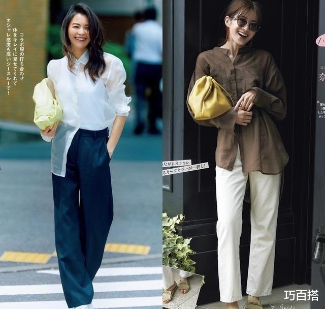 巧百搭|中年人穿衬衫要参考中年女博主，盲目学习小年轻，结果只会很拉胯