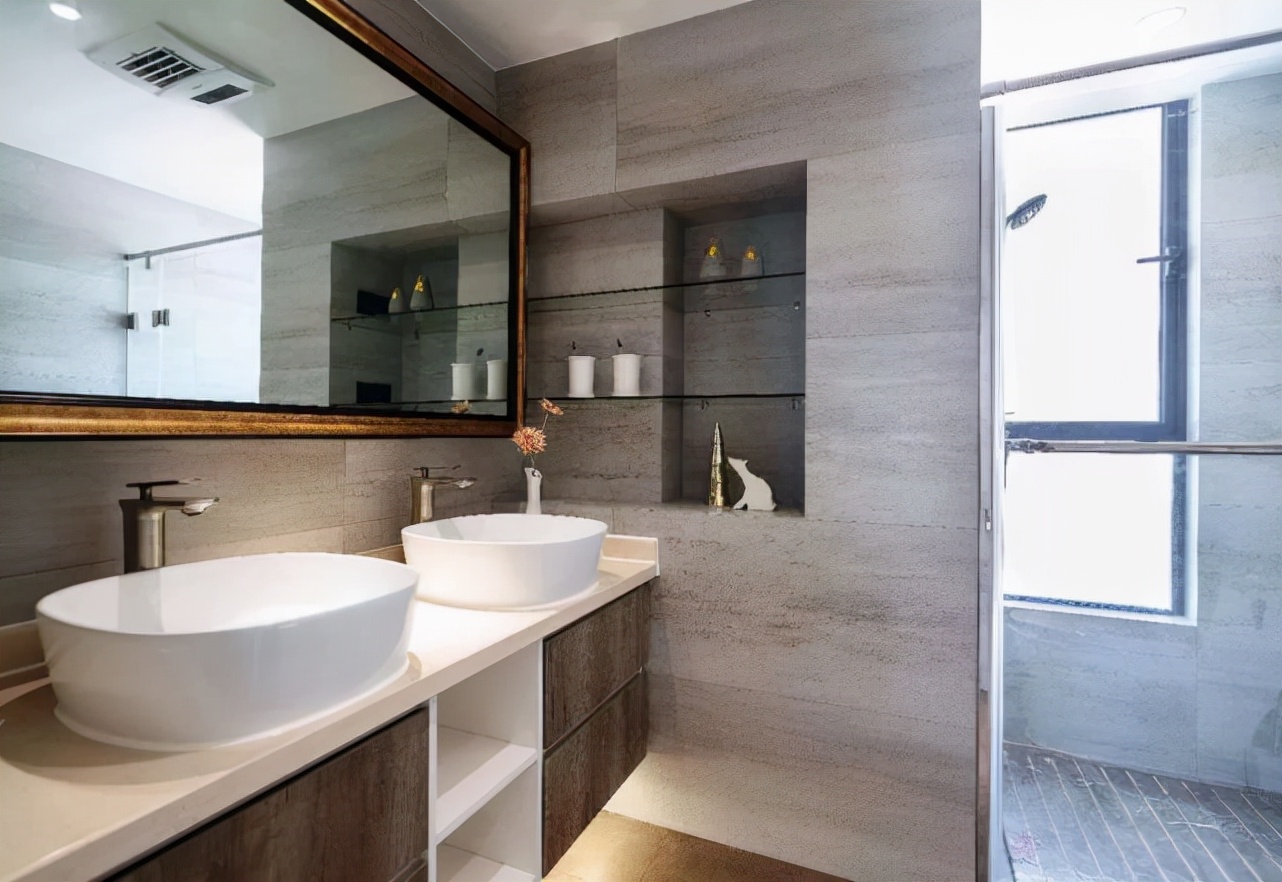 110平现代风二居室，开放式的厨房及书房时尚前卫！