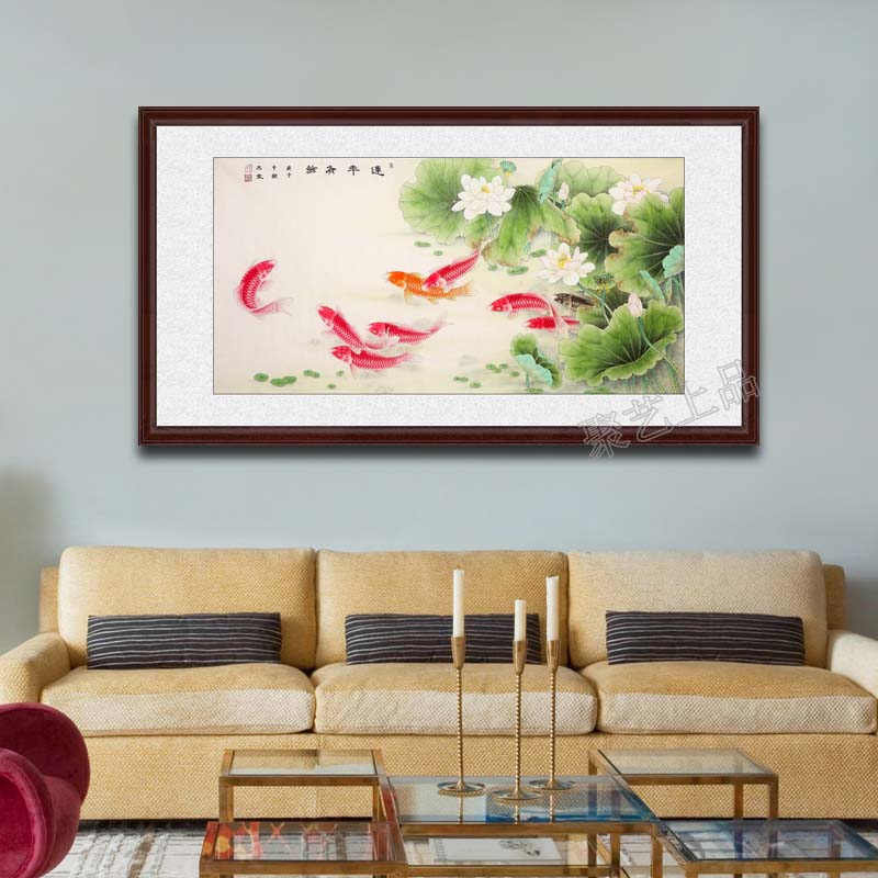 猫砂|客厅沙发背景墙挂什么画好? 这样的画能给家庭带来好运