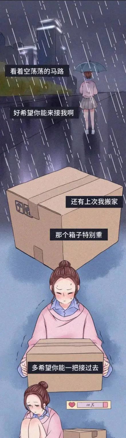 |女生对你的爱就是这样从100%到零的！（漫画）