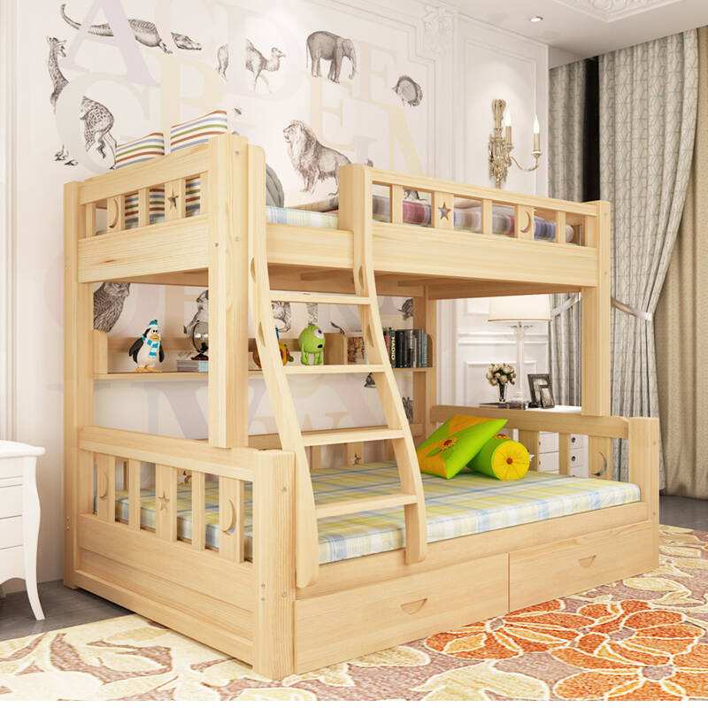 大户型装修设计精选 3个孩子挤一间房，不到10㎡邻居打上下铺，横放1张竖放2张刚好！