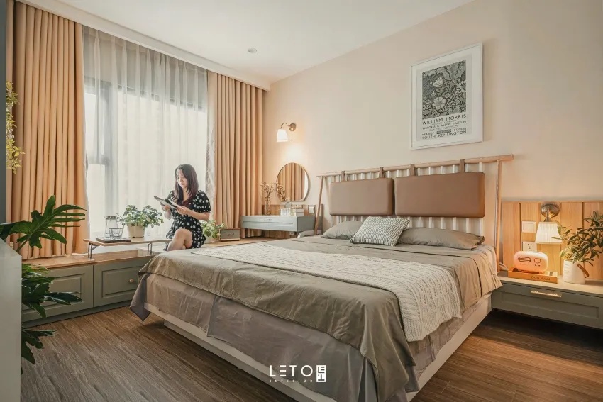 99㎡亲子宅,复古摩登风,微甜又撩人