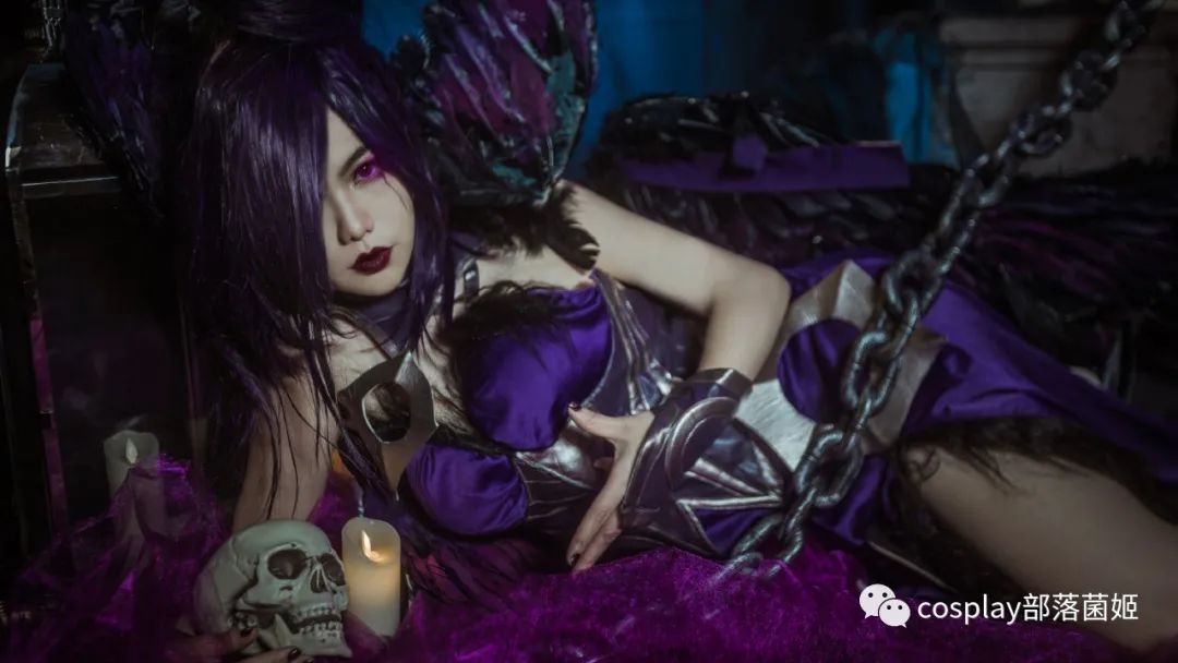 |cos：英雄聯盟莫甘娜原皮cos正片@嘟嚕嚕