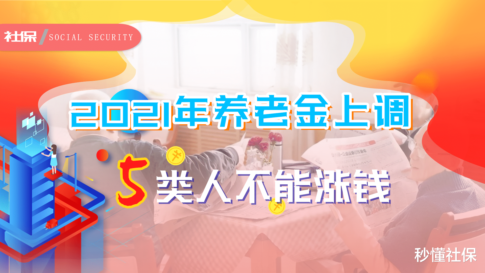 养老金 2021年养老金上调，但5类退休人员不能涨钱，到底是咋回事？