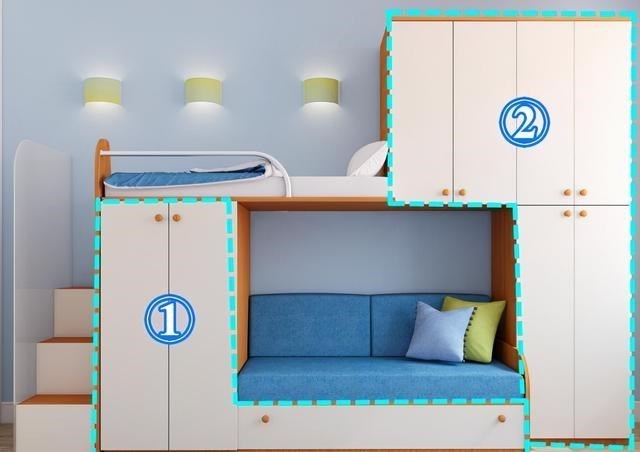 错位|传统上下铺已经淘汰，如今流行错位式设计，互不打扰实现双柜收纳