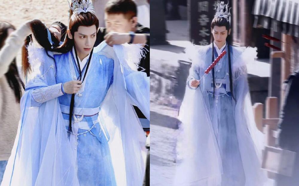 罗云熙|《长月烬明》高颜值的路透，罗云熙逛街好仙，白鹿像小精灵！