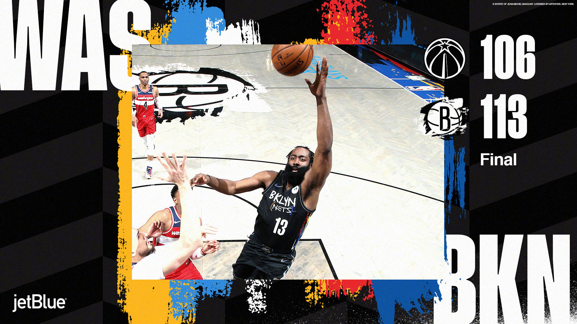 詹姆斯·哈登|籃網113比106奇才！有誰注意哈登賽后發言，短短6字“暖心”詹姆斯