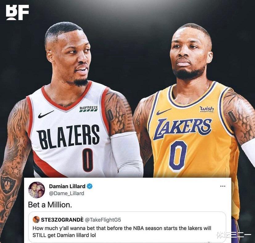 达米恩·利拉德 苦求勇士失败，加盟湖人没戏！一人一城只是借口，你才是问题所在