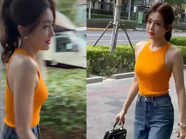 秦岚|秦岚穿橙色背心亮相，被指“状态不输00后”，引起网友热议