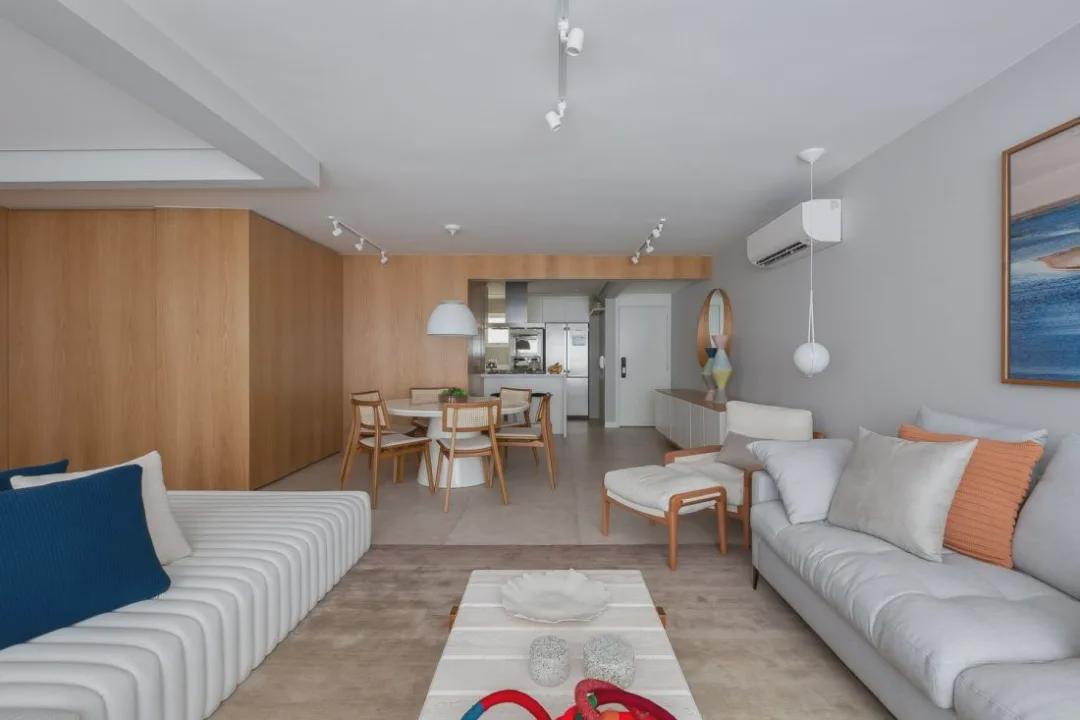 |90㎡养老房,背靠背沙发,容纳十几人不拥挤,最爱卧室设计,清爽