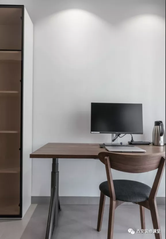 电视背景墙|85㎡两室刚需，餐客厅互换，满足在家办公