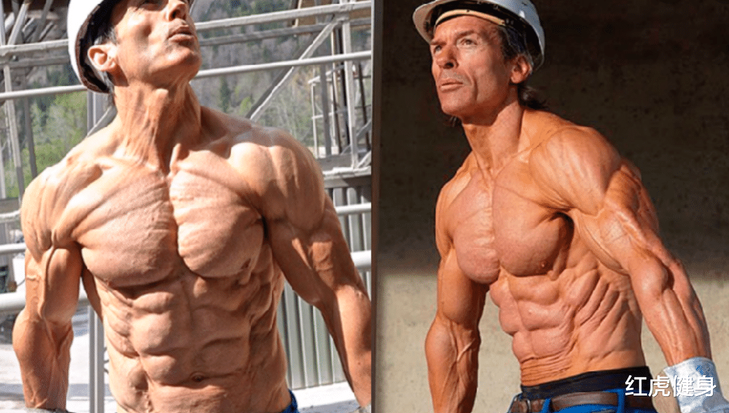 红虎健身|52岁的自然健美冠军，体脂率常年保持在6%以下，声称从不用药健身