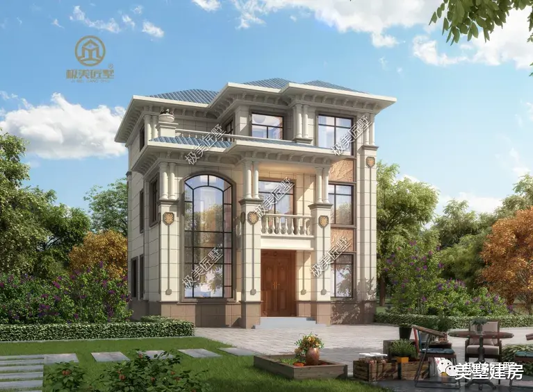 经典的简欧风格别墅，面宽11米，适合建在农村！