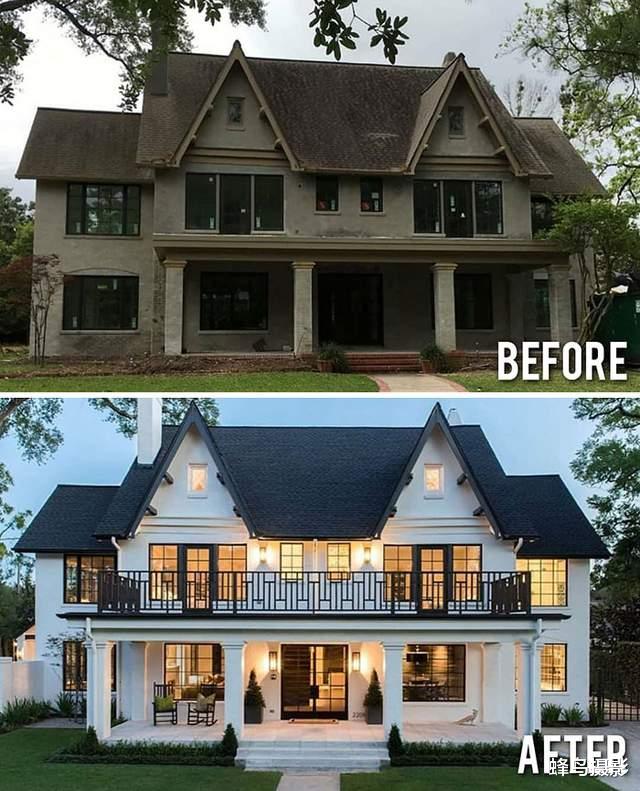 30张国外装修前后的对比照，看完我想回农村，有自己的院子真好