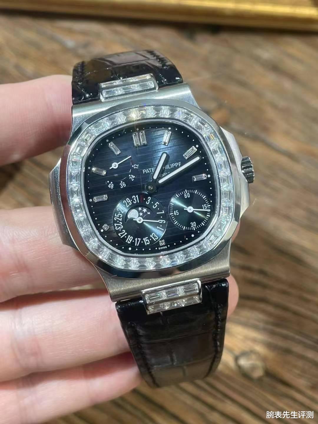 腕表先生评测 一只品位的表百达翡丽鹦鹉螺5712后镶钻升级5724