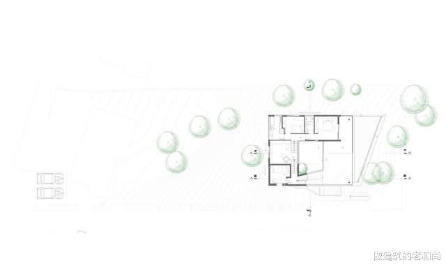 设计师|完全契合于地形的住宅:由低到高、从开放到私密层层递进