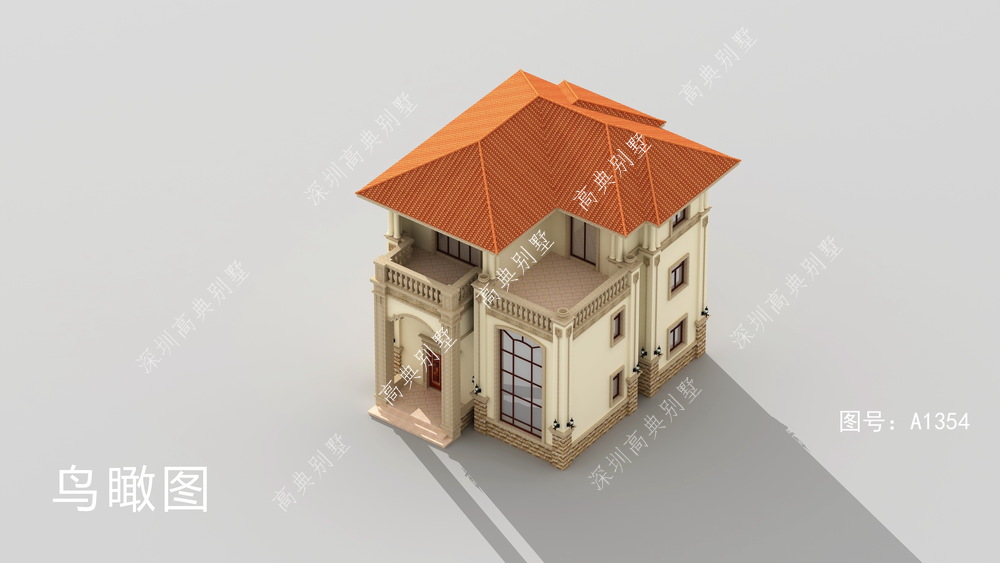 这款欧式别墅，不容易过时，是许多人理想的户型。