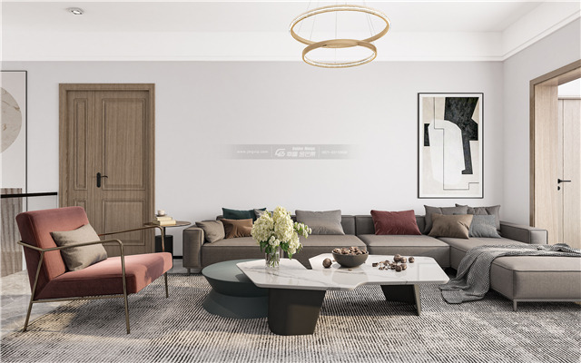 260m2现代风格装修,一眼就爱上的温柔配色,气质绝了