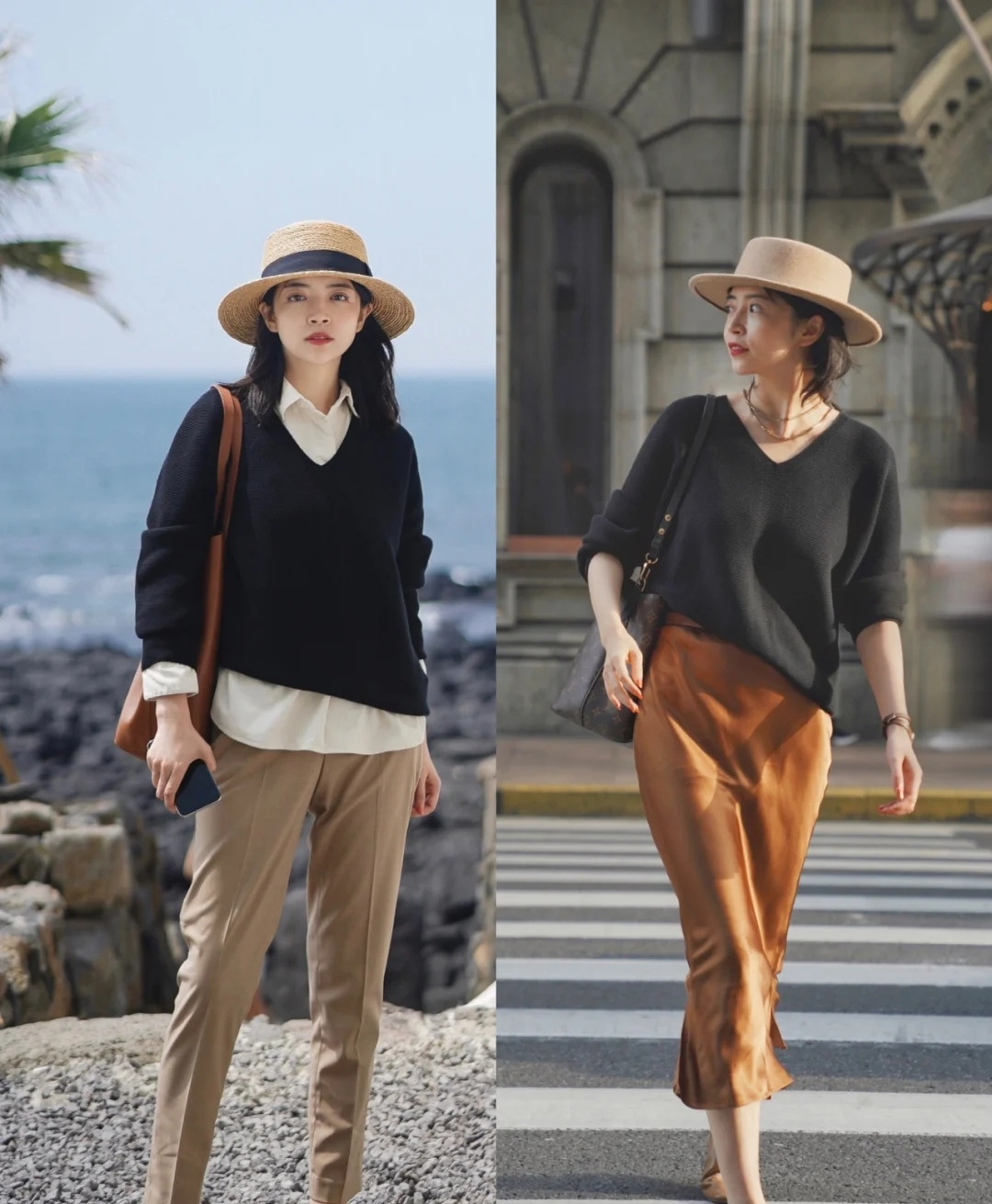 穿衣搭配|职场丽人初秋穿搭没思路？8套简约、大方的通勤look送给你