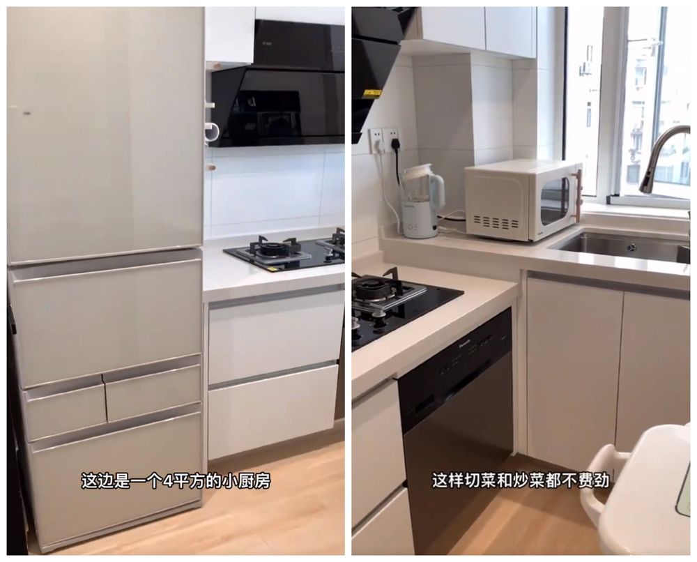 上海夫妻俩的37㎡一居室,蜗居虽小五脏俱全,网友:太牛了