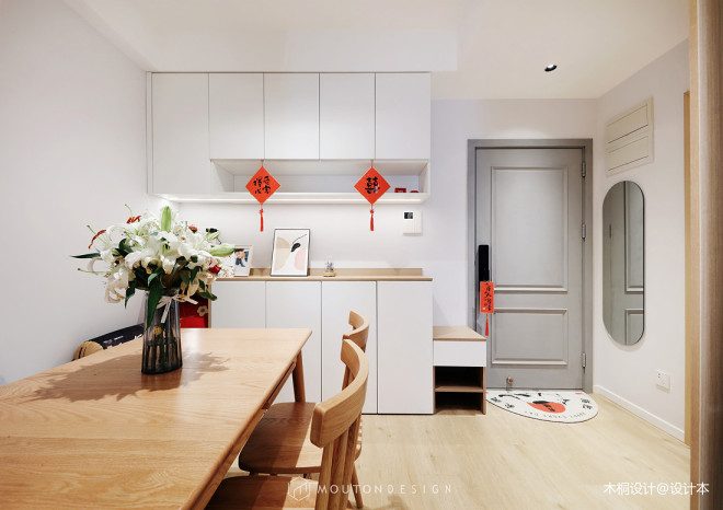 舒心|原木x纯白丨93平简净木质舒心宅