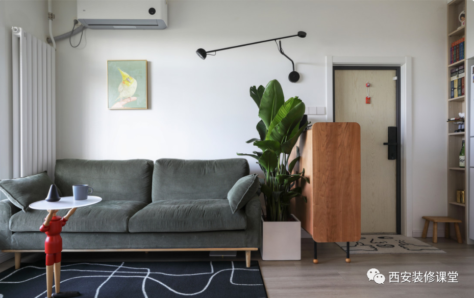 |55㎡一室，一个人住混搭个性