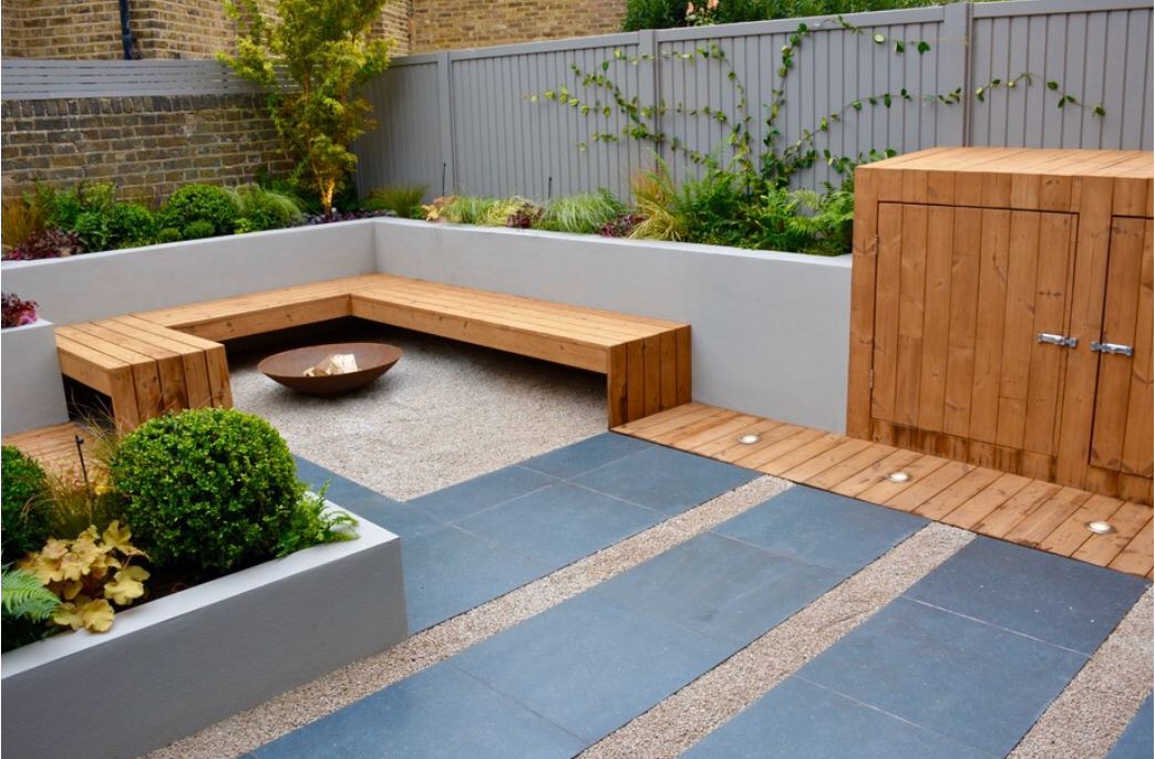 混凝土|适合“懒人”，低维护庭院花园设计，这种简约现代小院实用好打理