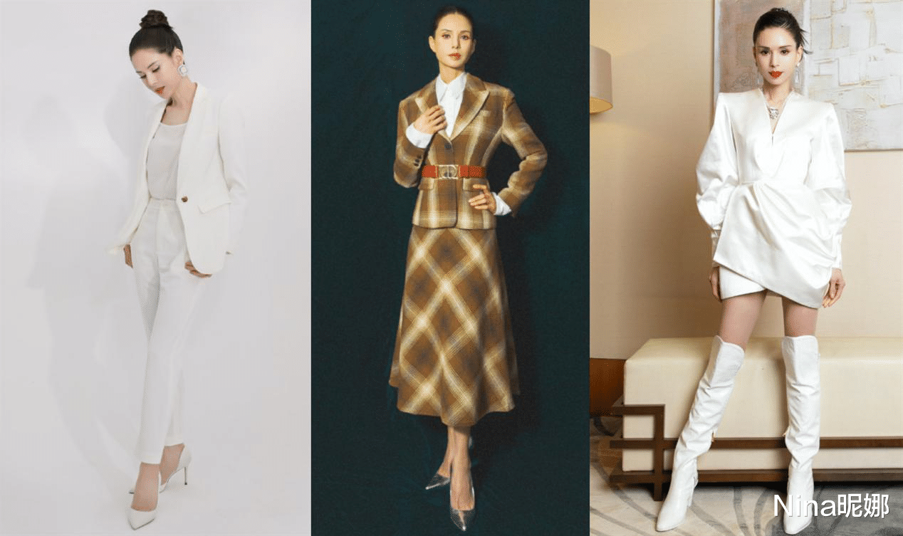 穿衣搭配|55岁李若彤单身生活好惬意，穿红色连衣裙小区里跳女团舞，扎马尾美回小龙女