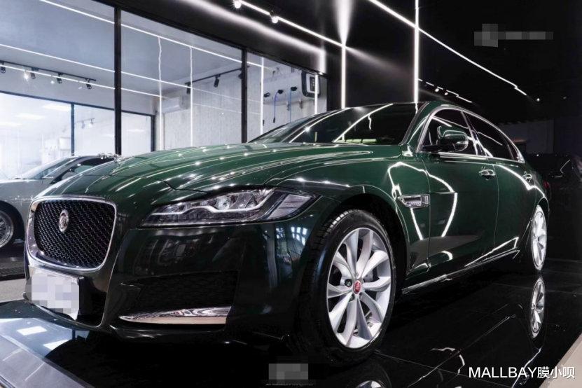 翡翠|膜呗改色案例：捷豹XF改色翡翠绿 真的如宝石一般