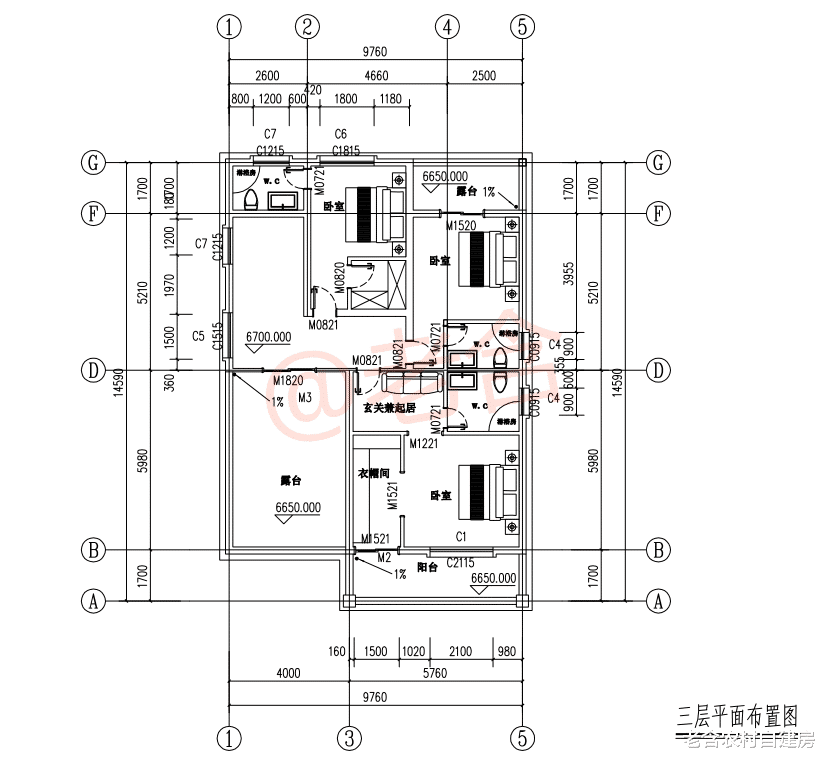 |2021年不容错失的农村建房设计图，120㎡现代风住宅，不易过时！