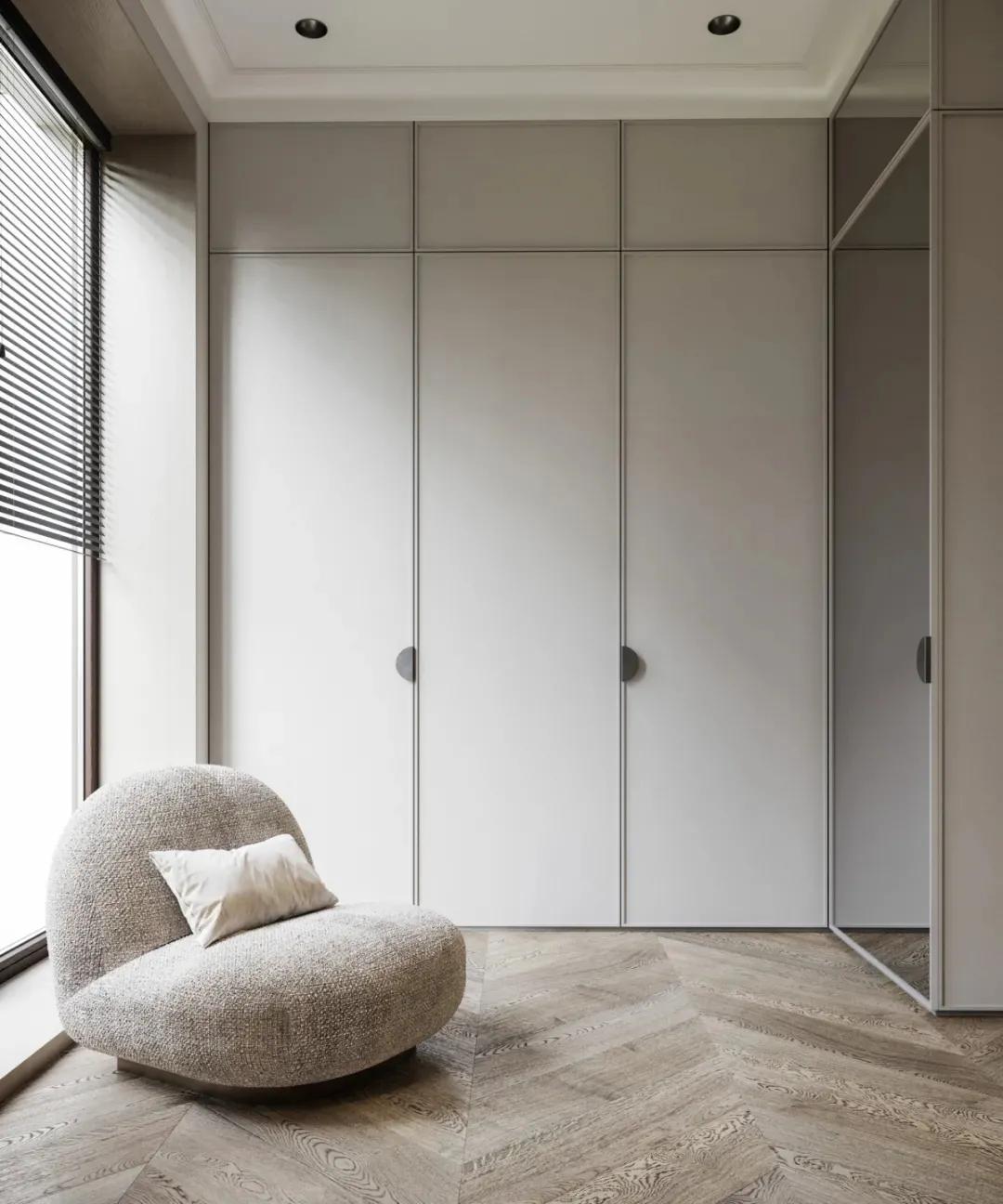 别再做通顶衣柜了！用这4种设计，美观还实用